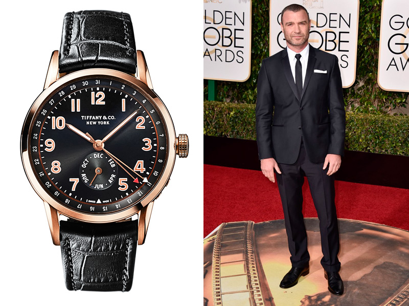 Liev Schreiber, nominado por su papel en Ray Donovan llevó un Tiffany CT 60 Calendario Anual