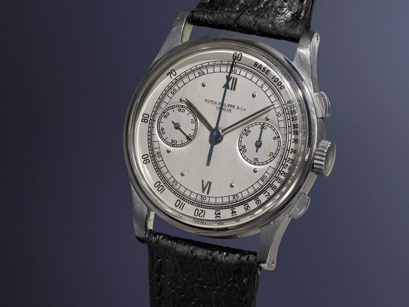 Patek Philippe Ref. 530. Acero, 36.5 mm, manual, cal. 13’’’, 23 rubíes. De 1942. Precio estimado: 512,000/1,024,000 dólares. Precio final: 840,000 dólares