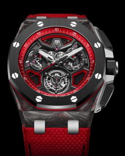 @audemarspiguet lleva el Royal Oak Offshore Tourbillon Volante Cronógrafo Automático al terreno del carbono CFT, un material ultraligero desarrollado por la propia Manufactura, combinado con cerámica negra, titanio y acentos rojos.
En su interior, el calibre automático 2967 reúne tourbillon volante y cronógrafo flyback. Una edición limitada a solo 50 piezas.
#TiempoDeRelojes #AudemarsPiguet #RoyalOakOffshore