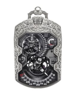 2026 ha desatado una fiebre por los relojes de bolsillo y @urwerkgeneve se suma a esta tendencia.
El nuevo UR-1001 Amadeus es una pieza única que lleva la medición del tiempo de los segundos hasta el milenio, combinando la compleja mecánica de URWERK con una caja de titanio grabada a mano por Florian Güllert.
Una escultura mecánica que requirió cerca de 500 horas de trabajo solo para el desarrollo y grabado de su decoración de inspiración barroca.
#TiempoDeRelojes #URWERK #UR1001