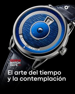 #GenevaWatchDays | @de_bethune presenta el DB25 Digitale, una reinterpretación de la indicación digital que prescinde de agujas y combina horas saltantes, minutos sobre un disco giratorio y una fase lunar esférica en una composición inspirada en un paisaje nocturno. La carátula reúne 82 elementos y juega con distintos acabados, desde guilloché barleycorn hasta un motivo aleatorio trabajado sobre titanio azulado. En el centro, la característica luna de De Bethune combina paladio y acero azulado a la llama, con una precisión que requiere una corrección de un día cada 1,112 años.
Todo se aloja en una caja de titanio grado 5 de 42 mm y está impulsado por la tercera generación del calibre manufactura DB2144, equipado, entre otras soluciones, con doble barrilete autorregulable, volante de titanio y oro gris y sistema antichoque triple pare-chute.
#DeBethune #TiempoDeRelojes
