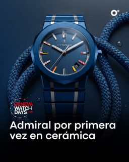 #GenevaWatchDays | El Admiral cambia de material, pero no de carácter.
@corumwatches lleva por primera vez su icónico Admiral a la cerámica con tres nuevas interpretaciones: una en azul y titanio, una versión bicolor con oro y una tercera esqueletizada en cerámica antracita.
Los tres modelos mantienen una caja de 39 mm y movimientos automáticos desarrollados por Concepto, con hasta tres días de reserva de marcha.
#TiempoDeRelojes #Corum #Admiral