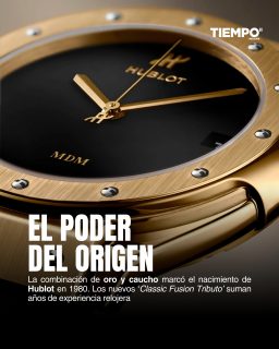 La insólita combinación de oro y caucho natural marcó el nacimiento de @hublot en 1980. Los nuevos ‘Classic Fusion Tributo’ respetan esa fórmula y la enriquecen con décadas de experiencia relojera. 

#Hublot #ClassicFusion #TiempoDeRelojes