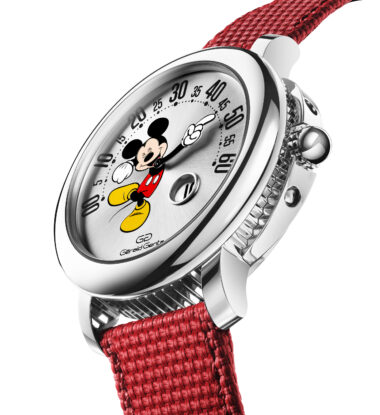 Gerald Genta Mickey Mouse con un solo brazo y horas saltantes