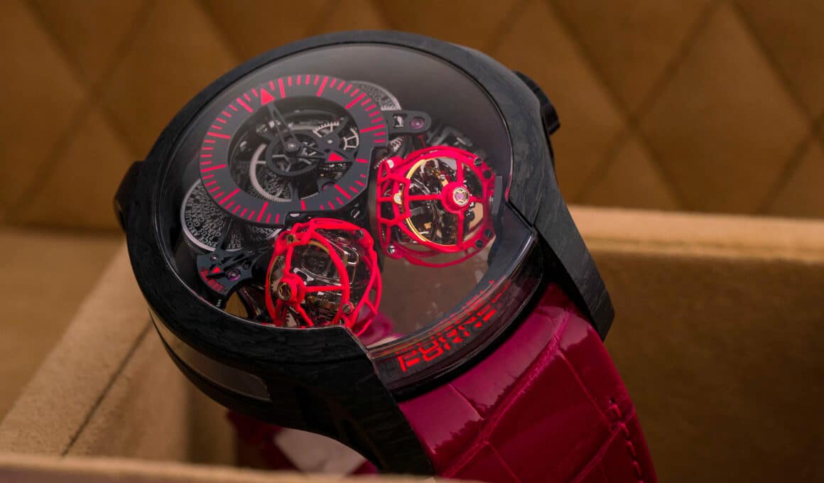 Toma al natural. del Purnell II Forged Carbon Neon Pink de lado 3