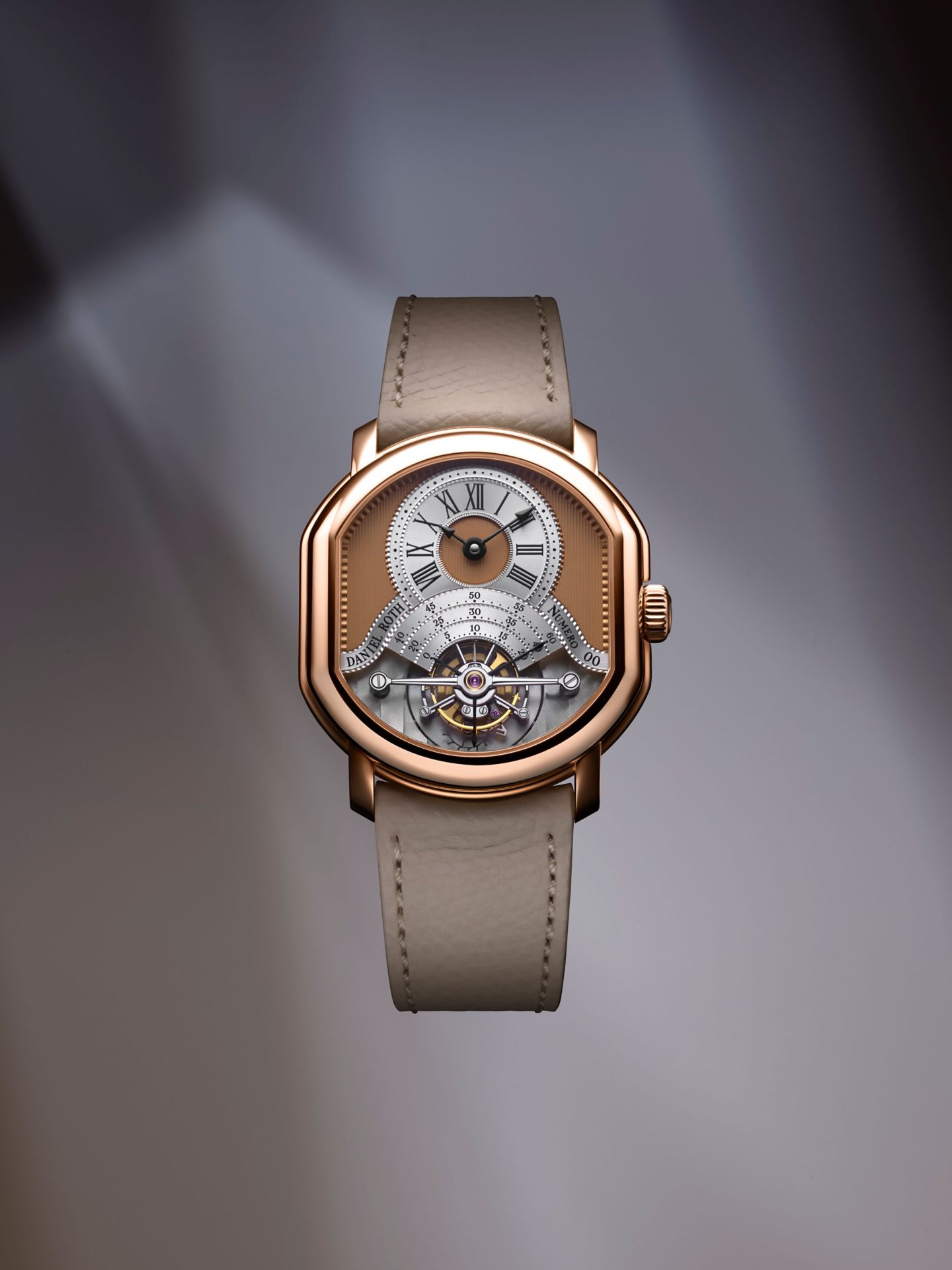 Daniel Roth Tourbillon de oro rosa.