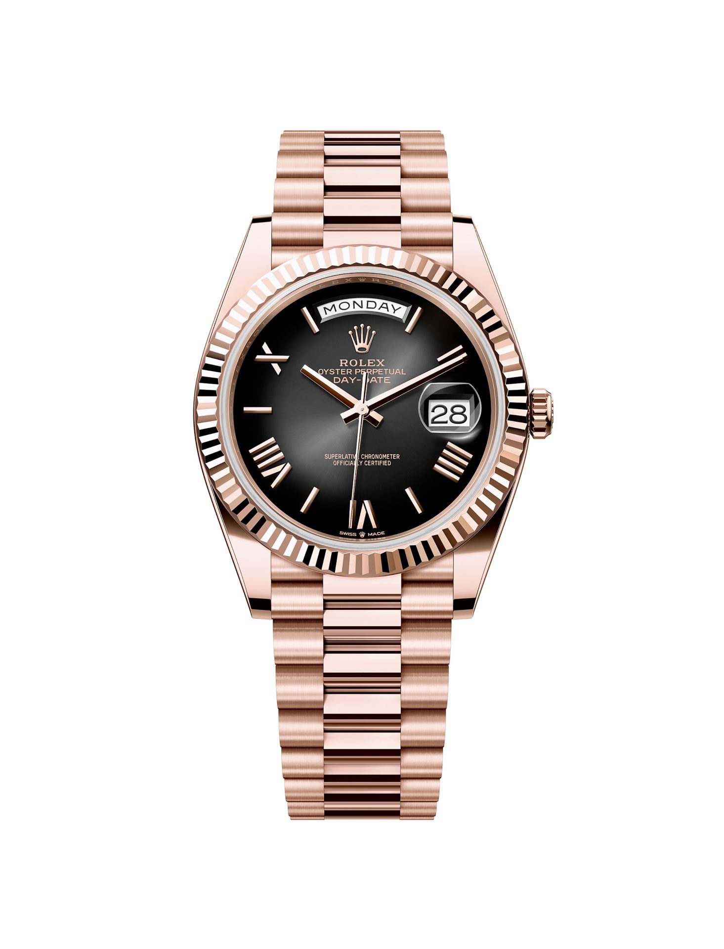 Rolex Day Date 40 Everose y esfera gris