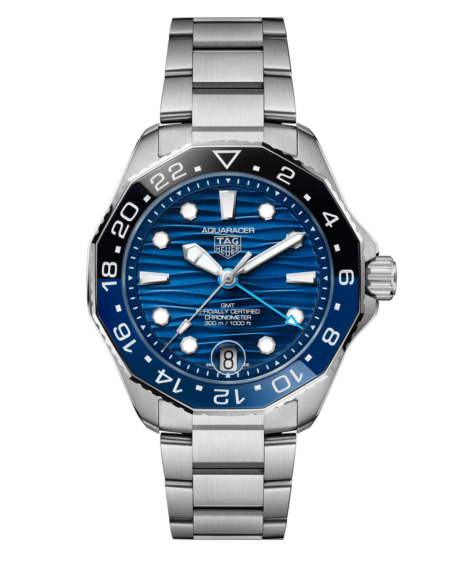 TAG Heuer Aquaracer Professional 300 GMT Azul acero