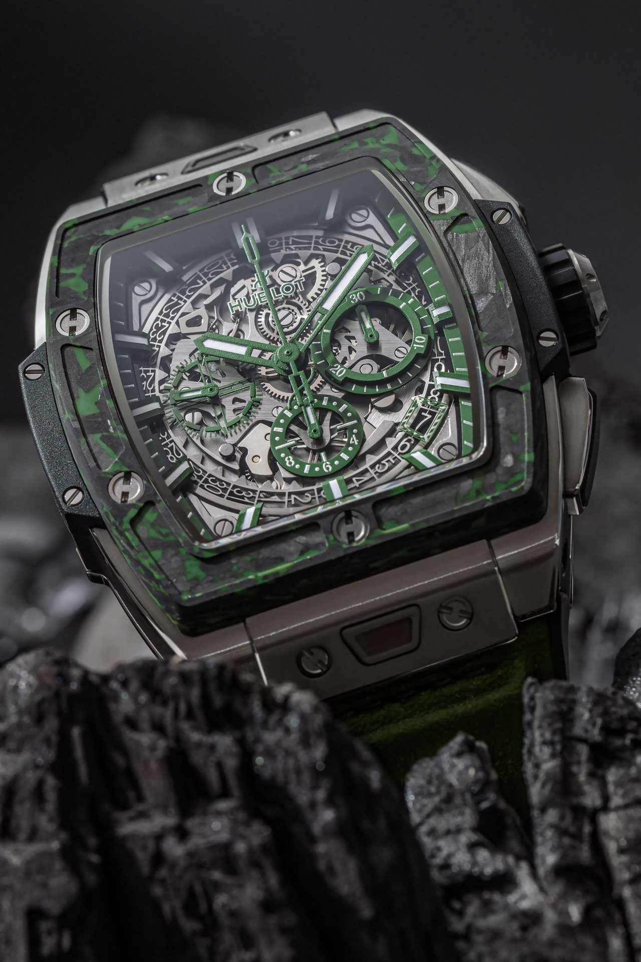 Hublot Spirit of Big Bang Titanium Green Carbon Mexico 3