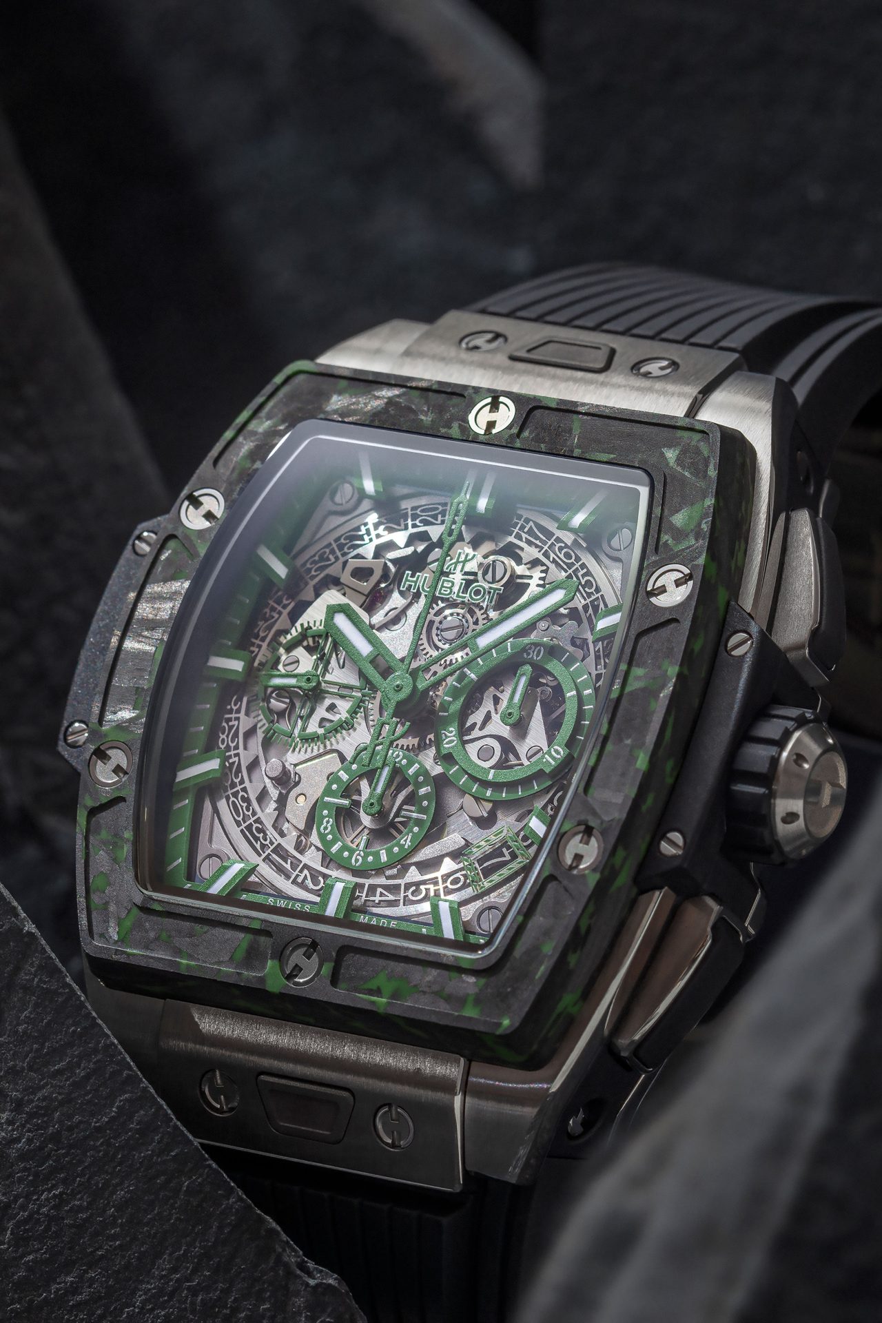 Hublot Spirit of Big Bang Titanium Green Carbon Mexico 6