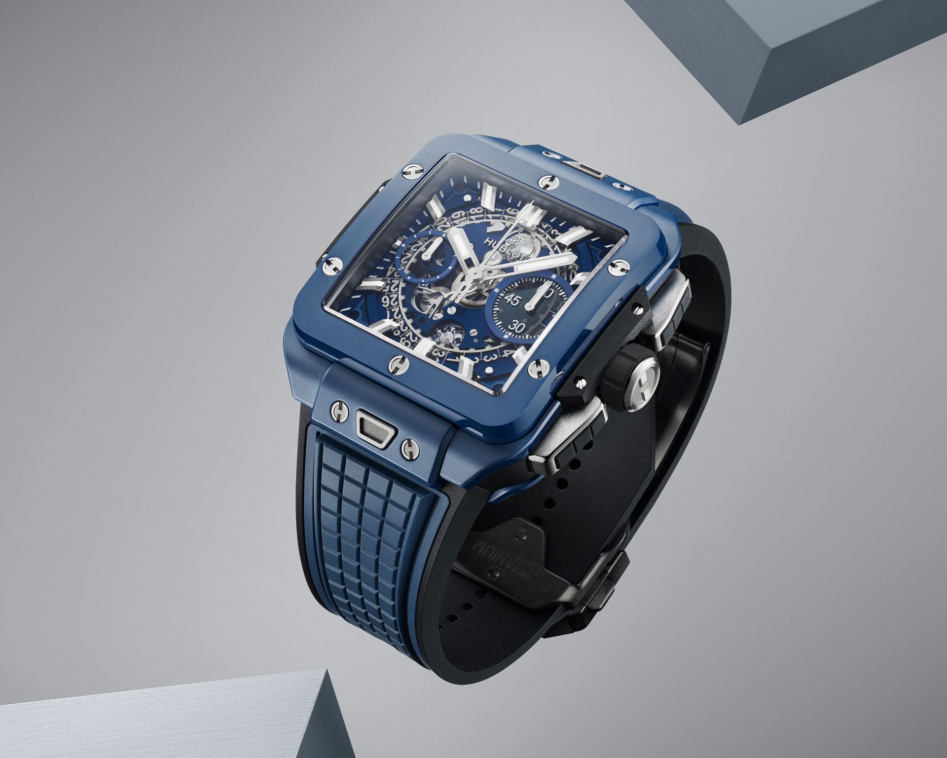 Hublot Square Bang Unico Blue Ceramic