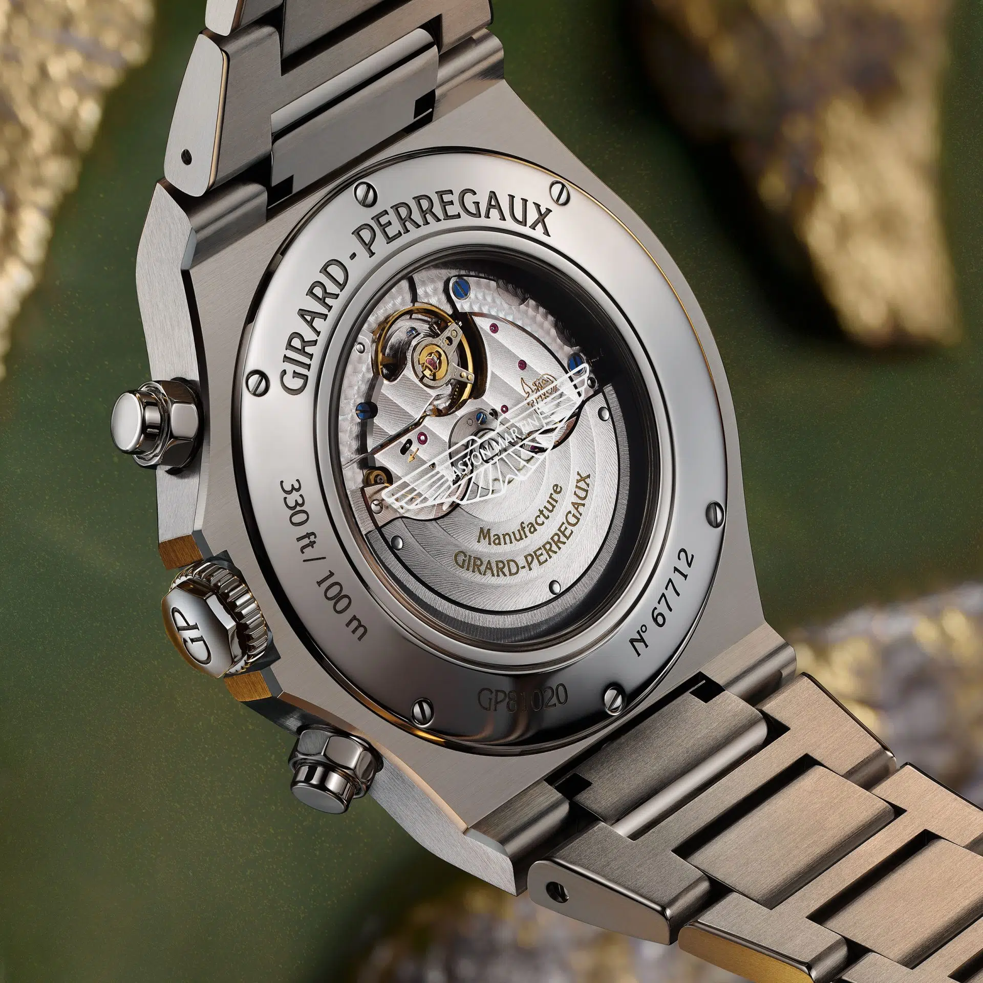 Girard Perregaux Laureato Chronograph Aston Martin Edition caseback 1