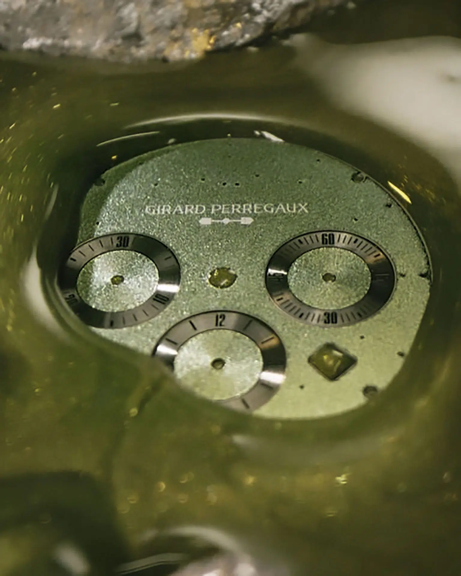 Girard Perregaux Laureato Chronograph Aston Martin Edition closeup
