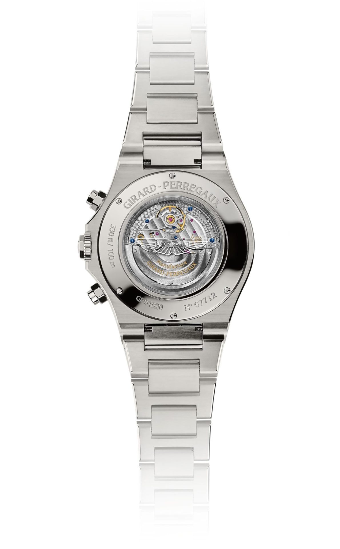 Girard Perregaux Laureato Chronograph Aston Martin Edition soldat caseback