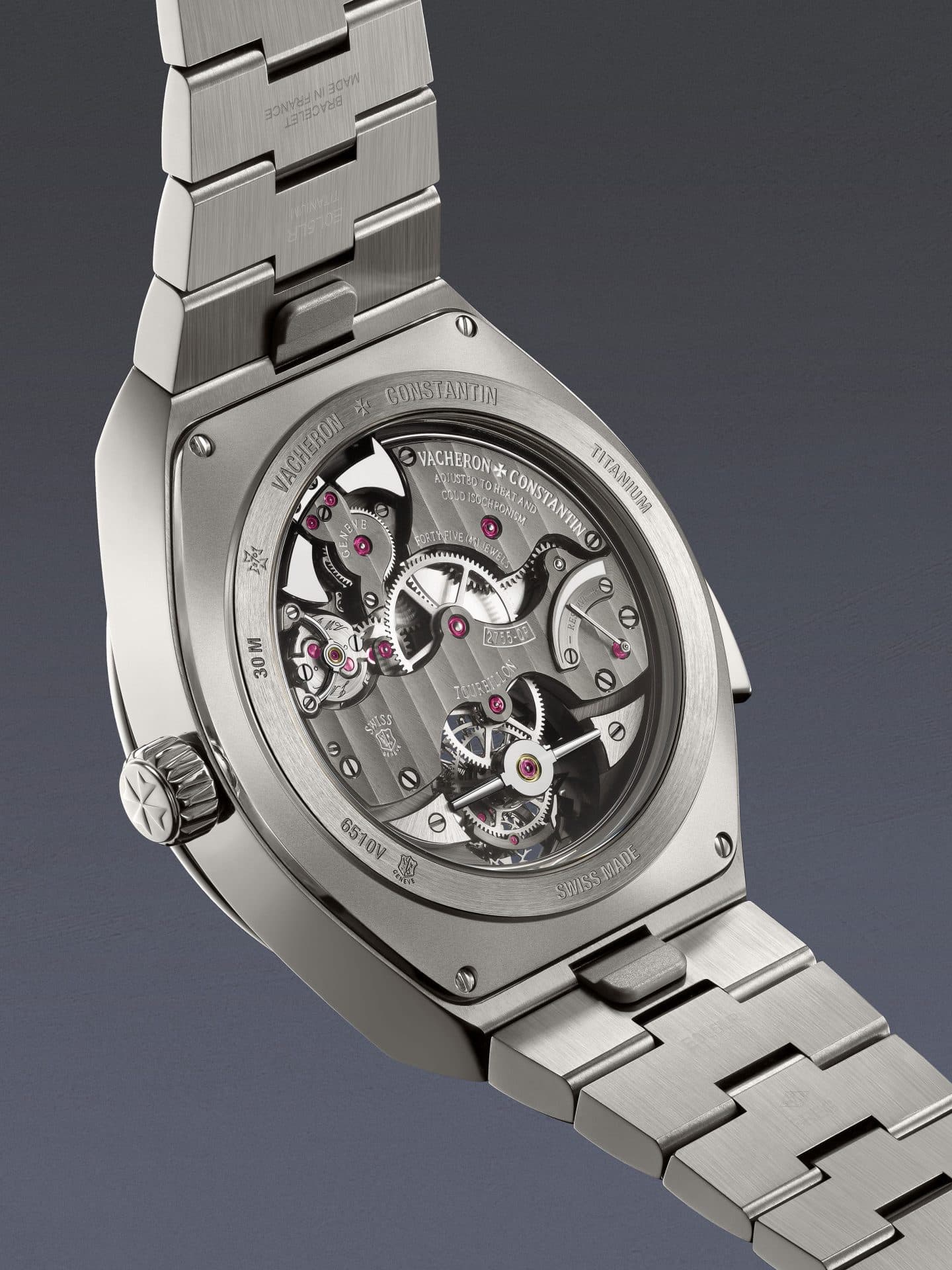 El fondo del Vacheron Constantin Overseas Grand Complication Openface.