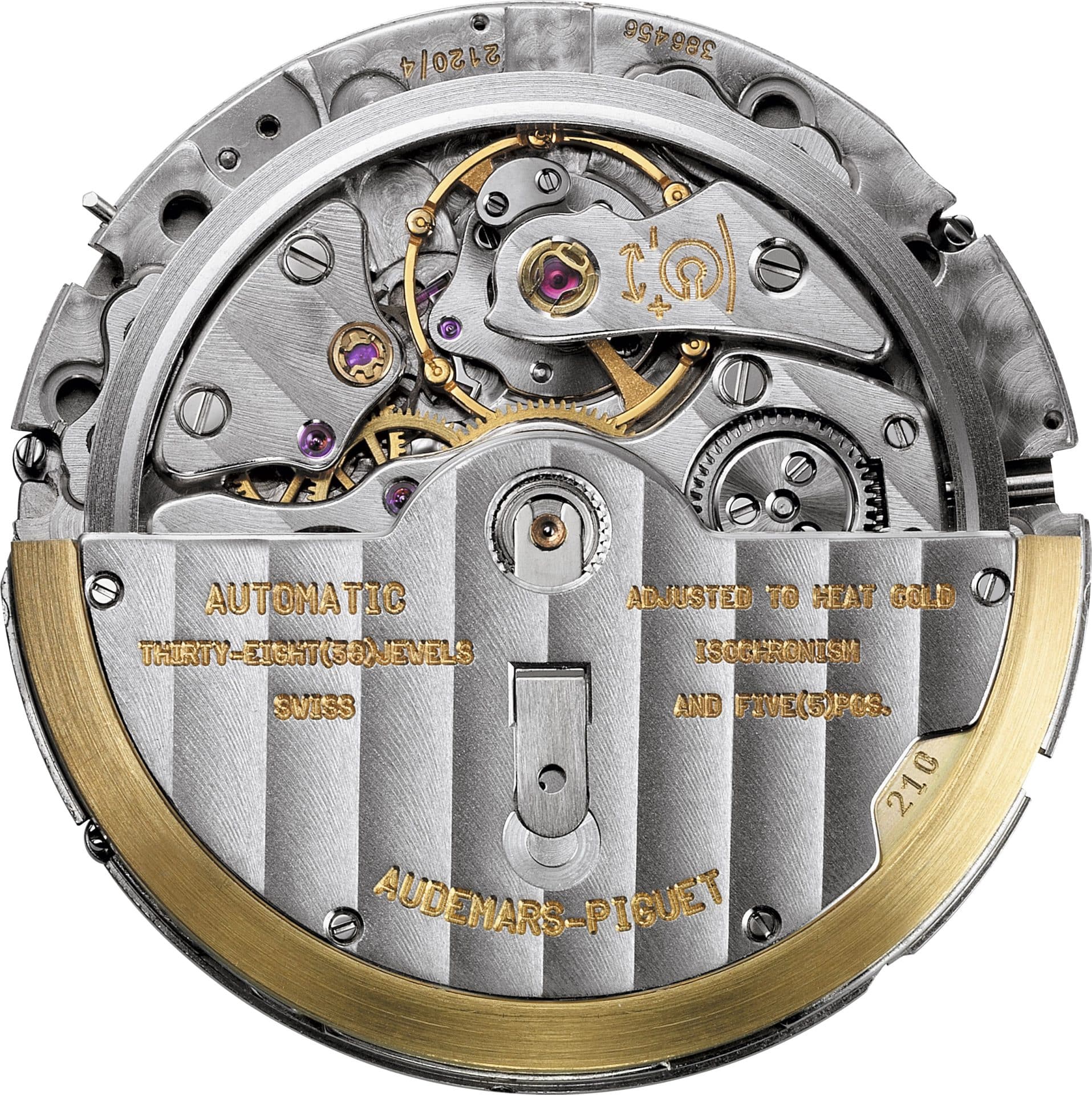 Reverso del calibre 2120/2800 de Audemars Piguet.