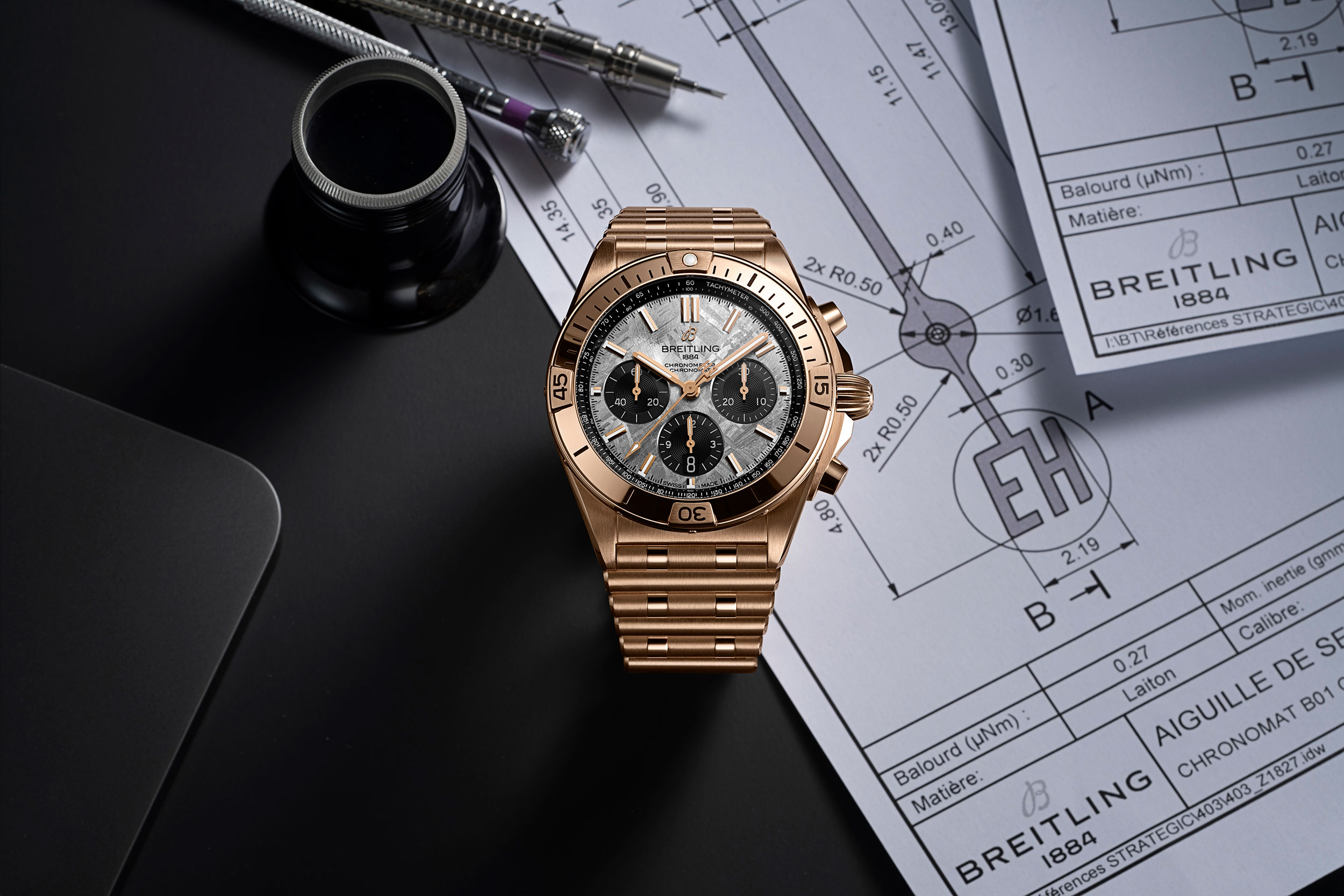 Breitling Chronomat B01 42 Erling Haaland oro rojo