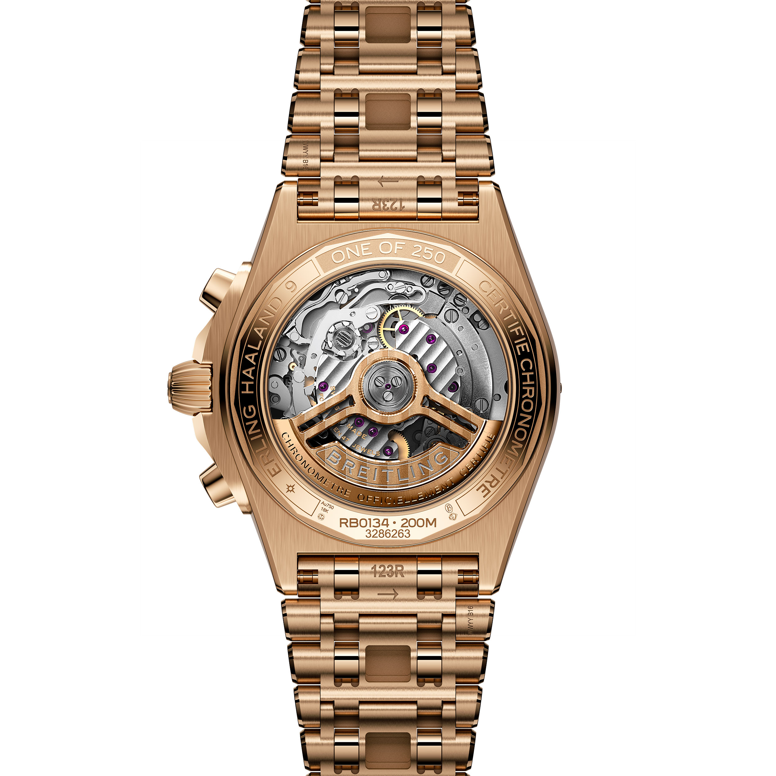 Fondo del Breitling Chronomat B01 42 Erling Haaland