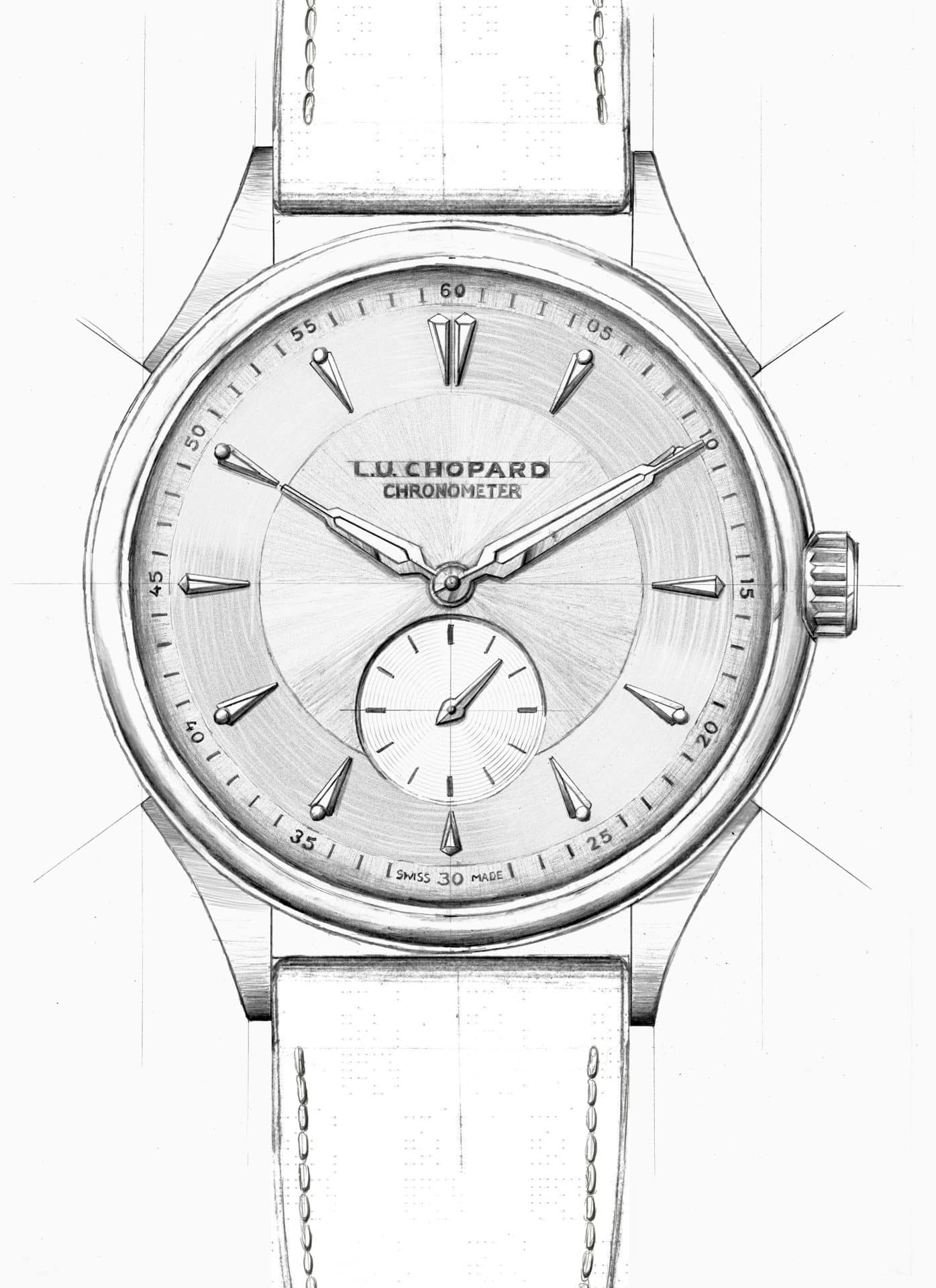Sketch del Chopard L.U.C Qualité Fleurier 20th Anniversary Edition