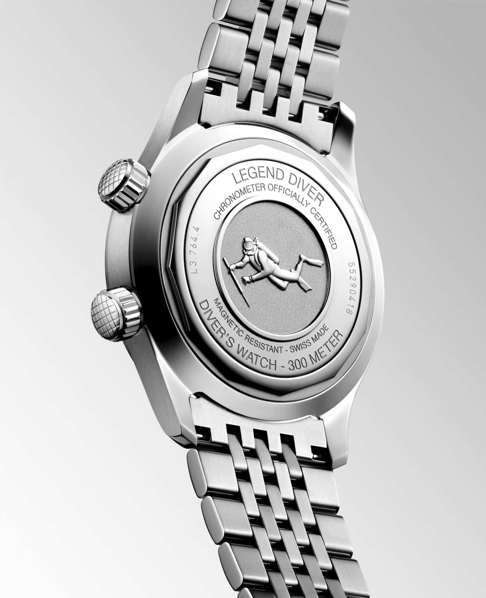 Fondo cerrado del Longines Legend Diver