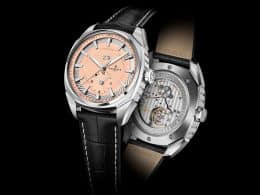 Perrelet LAB Peripheral Dual Time Big Date Salmon