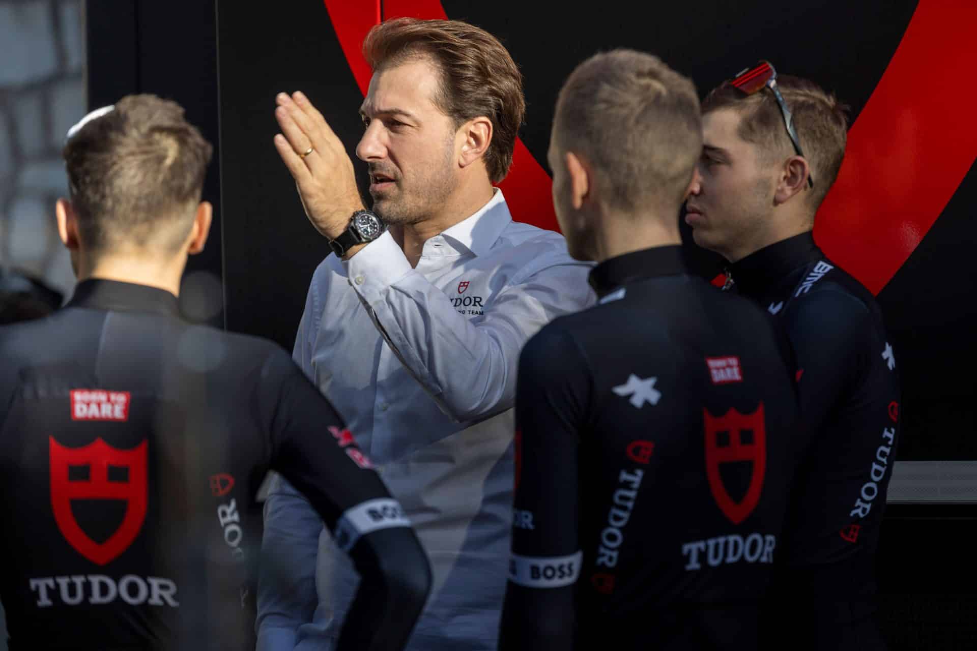 Fabian Cancellara y el Tudor Pro Cycling Team.