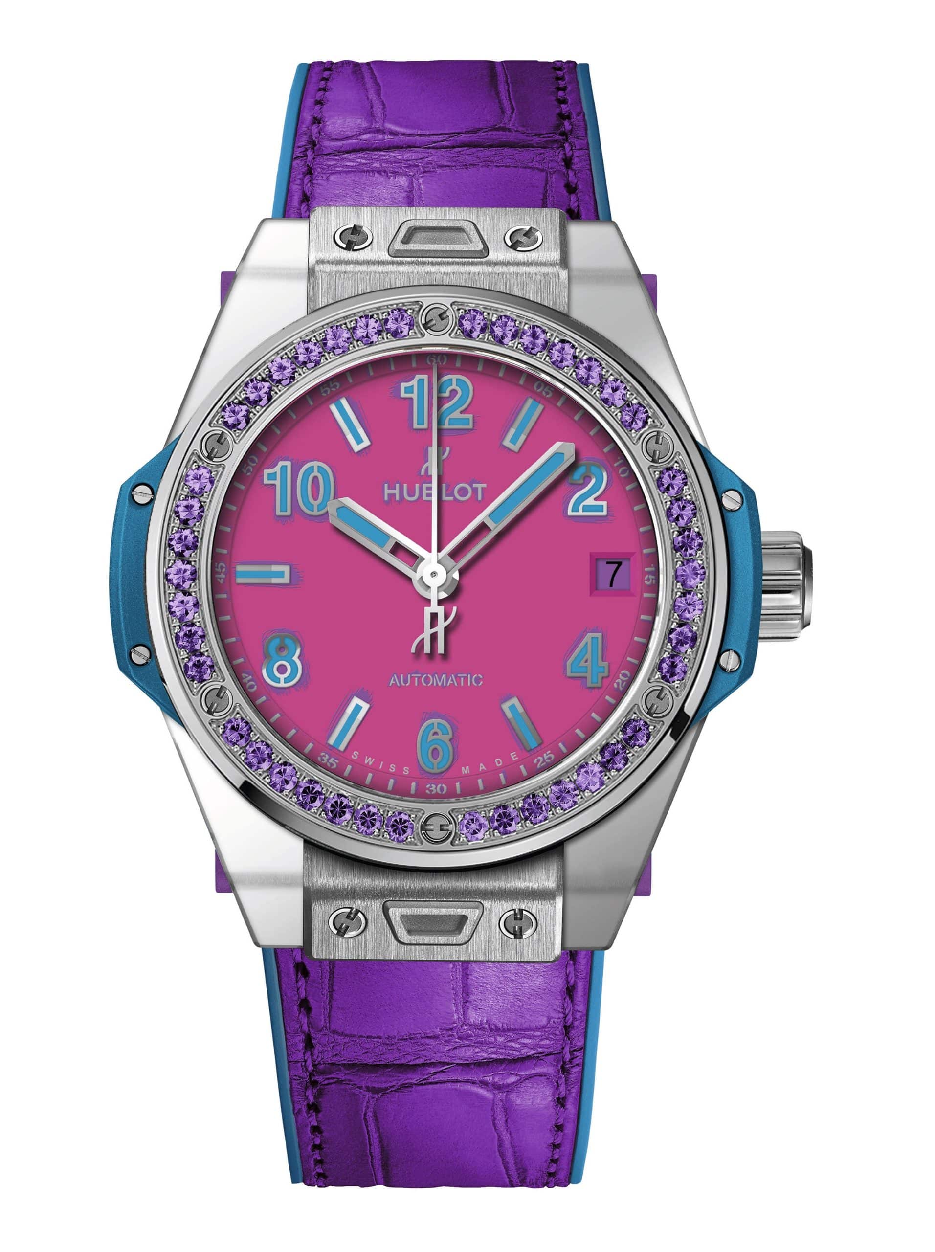 Hublot Big Bang One Click Steel Purple Pop Art
