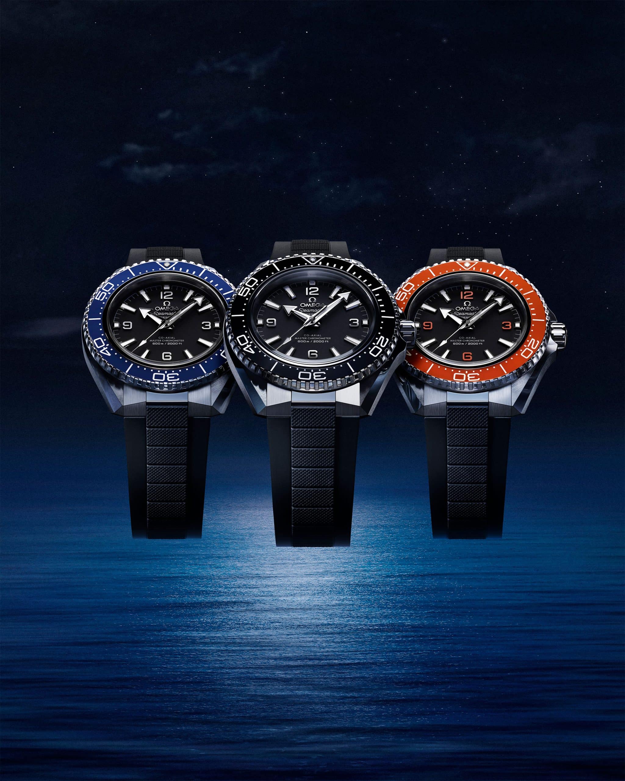 Omega Planet Ocean con correas de caucho