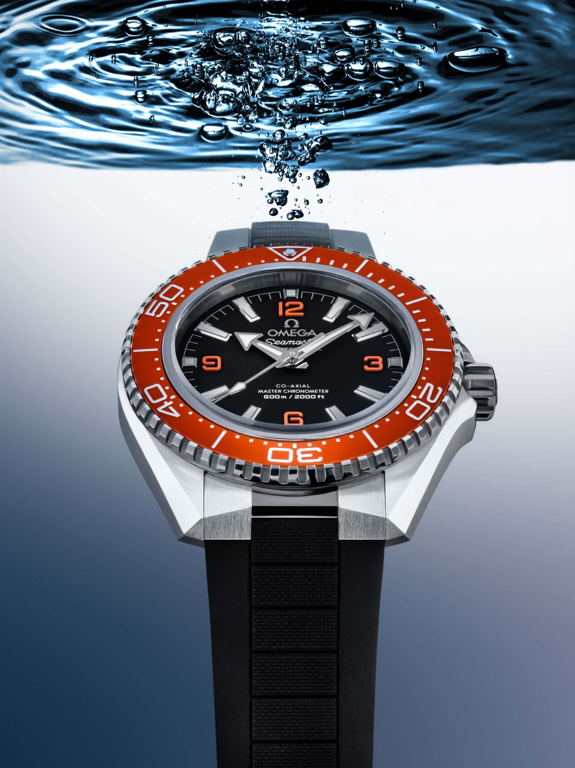 Omega Seamaster Planet Ocean naranja y caucho