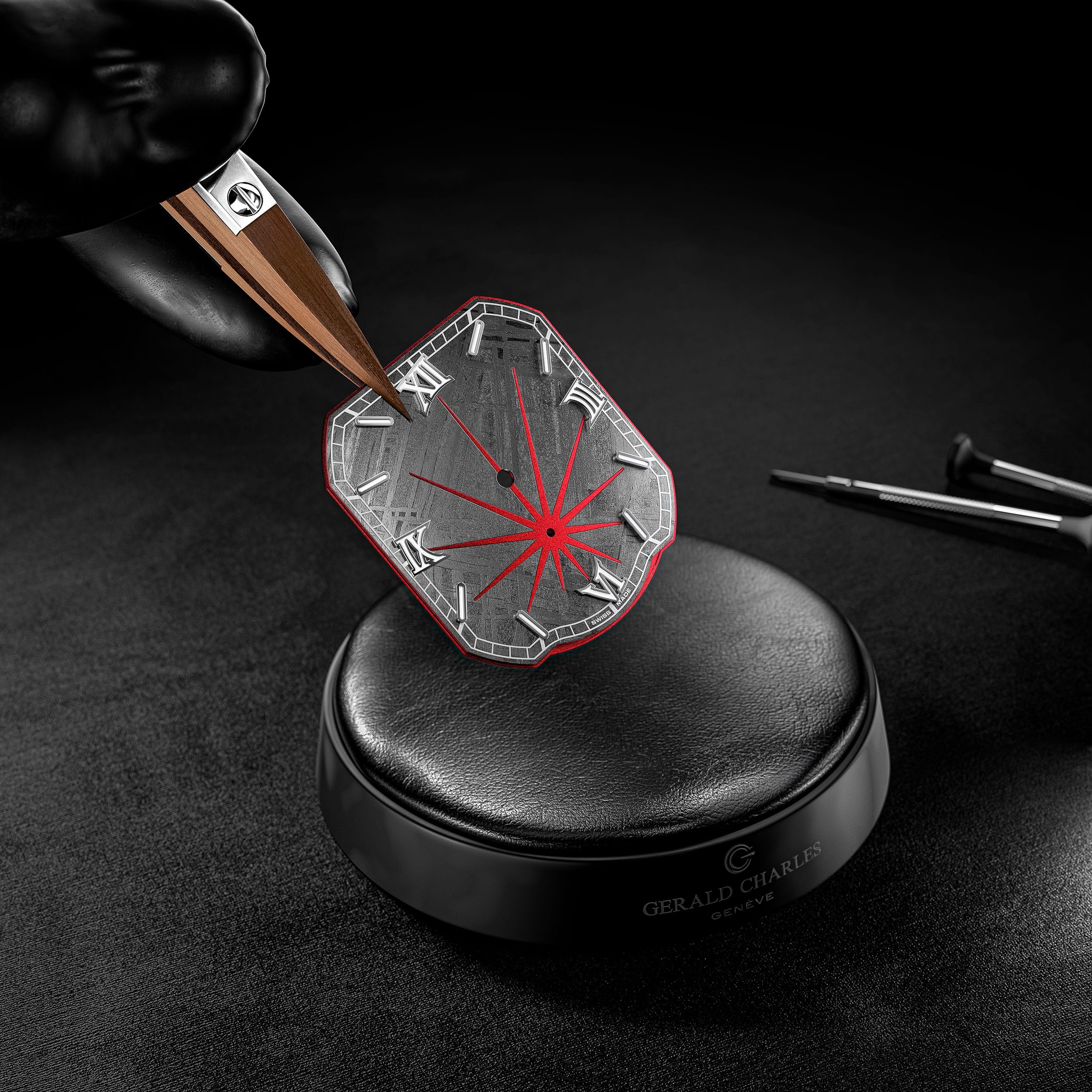 Esfera del Gerald Charles Maestro 2.0 Meteorite Black