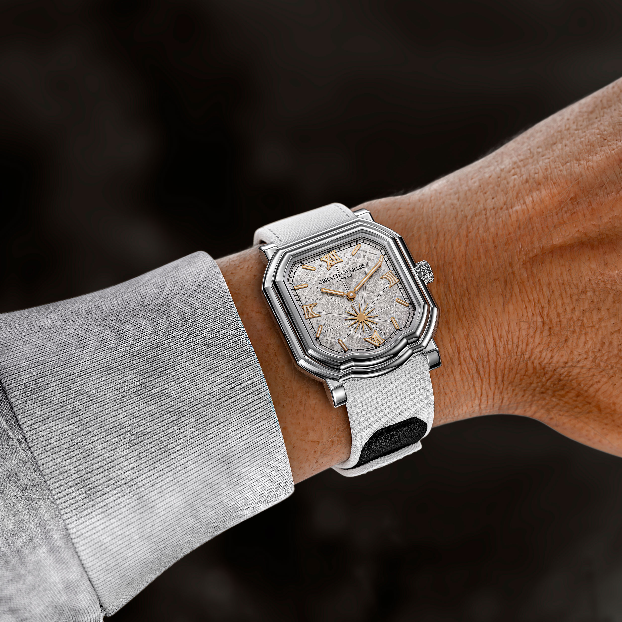 Maestro 2.0 Meteorite Silver en la muñeca